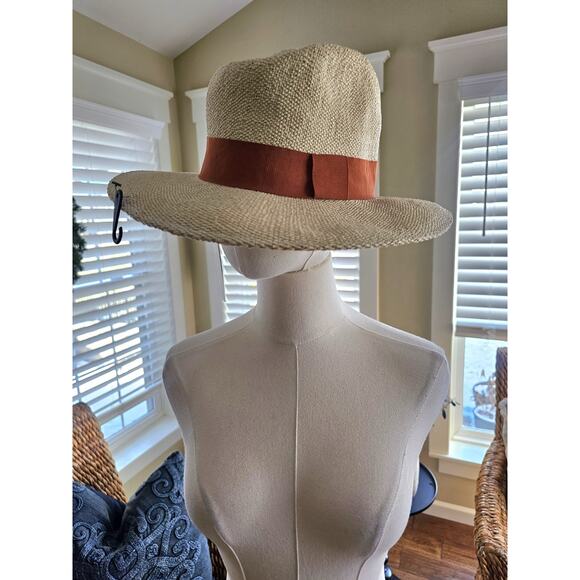 Elizabeth and James Straw Fedora Hat NWT Beach Vacation Summer Sun Hat - Picture 2 of 5
